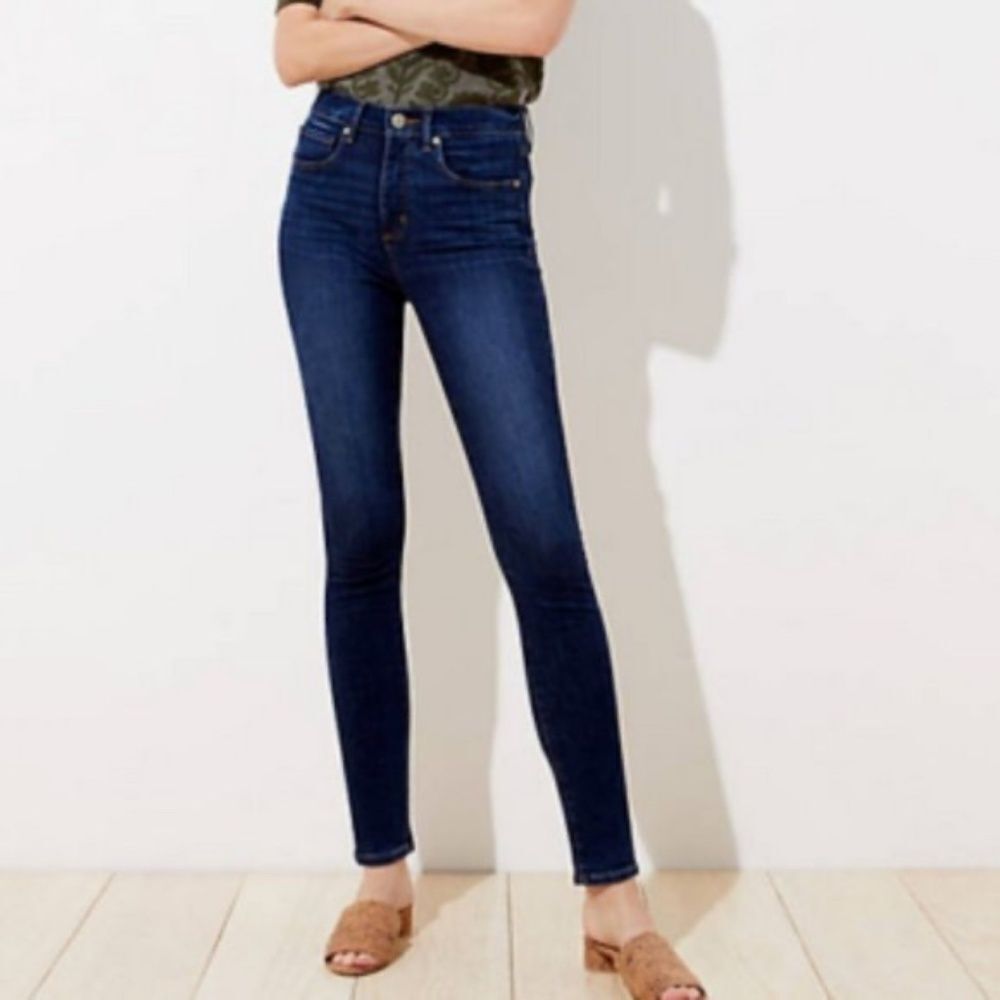 LOFT NWT High Waist Slim Pocket Skinny Jeans Sz 4/27